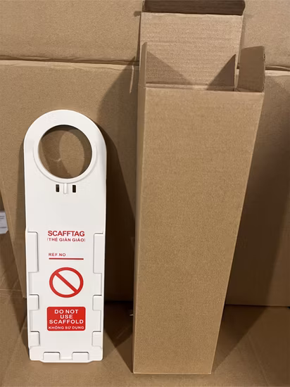 プラスチック安全足場タグ ホルダー Scafftag